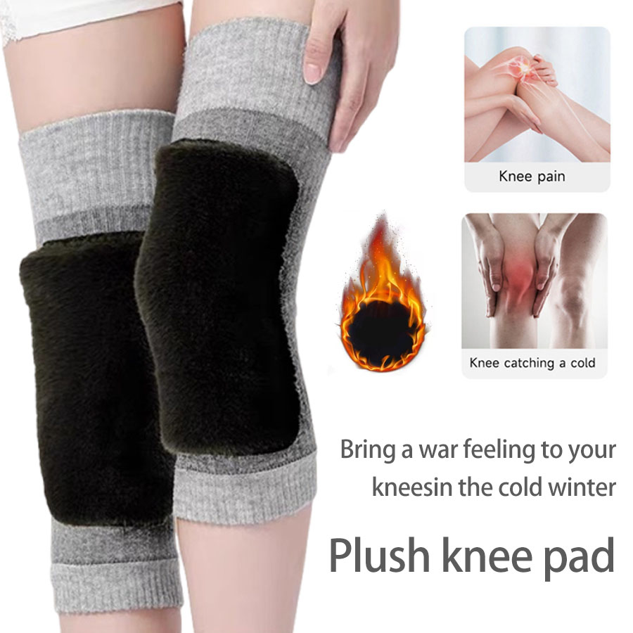겨울 양모 무릎 받침대 패드 여자를위한 따뜻한 무릎 남 - Knee Sleeve Pair 리뷰 및 가격